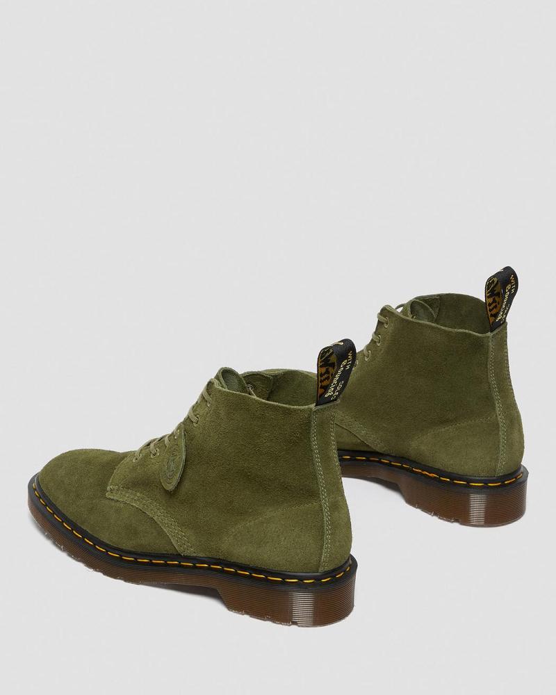 Men's Dr Martens 101 Made in England Suede Ankle Boots Green | AU 408XYU